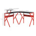 HOMCOM Gaming Desk Metal Red 1,250 x 750 mm