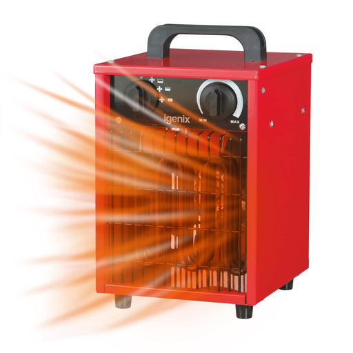 igenix Heater Industrial IG9302 2000 W Red 19.8 x 21.5 x 32.6 cm