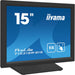 iiyama ProLite - LED monitor - 15" - touchscreen - 1024 x 768 - VA - 350 cd/m² - 2500:1 - 18 ms - HDMI, VGA, DisplayPort - speakers - black, matte