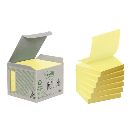 Post-It Yellow Z-Notes 76X76Mm Pk6