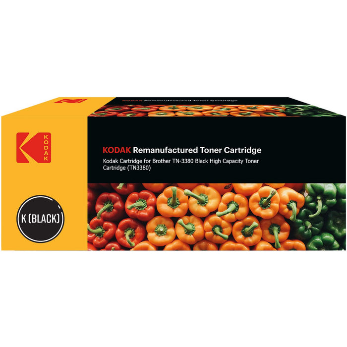 Kodak Remanufactured Toner Cartridge Compatible with Brother TN3380 Black