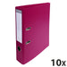 Exacompta PremTouch Lever Arch File A4 70 mm Fuchsia 2 ring 53747E Cardboard, PVC (Polyvinyl Chloride) Portrait Pack of 10