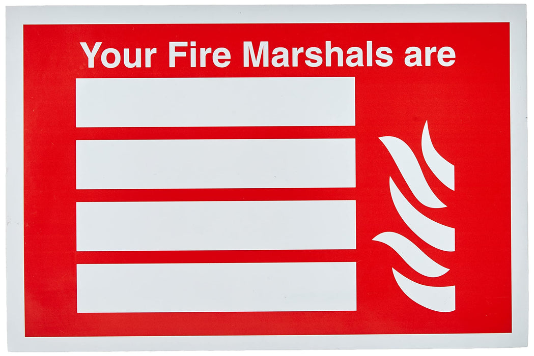 Exit Sign Fire Marshalls Vinyl 20 x 30 cm