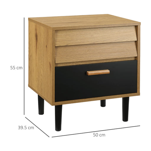 HOMCOM Nightstand 831-365 MDF (Medium-Density Fibreboard)