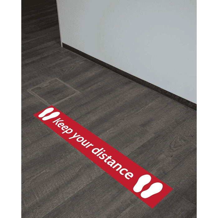 Trodat Floor Sticker Keep your distance Vinyl 100 x 15 cm