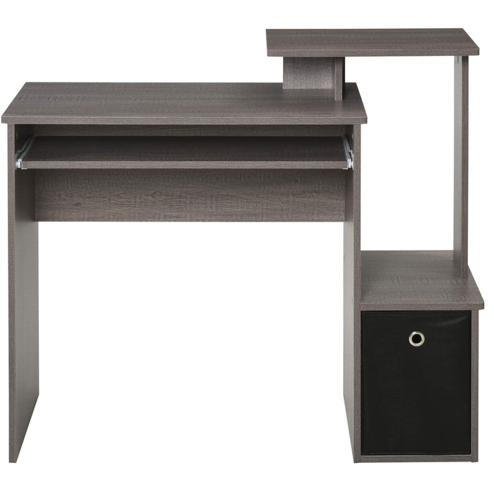 HOMCOM Computer Desk Grey 400 x 866 mm