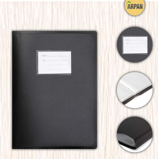 ARPAN Display Book A4 Black 62 Pockets