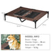 PawHut Pet Bed Brown, Black 762 mm x 915 mm x 180 mm