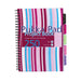 Pukka Pad Project Book Stripes A4 Ruled Spiral Bound PP (Polypropylene) Hardback Assorted Perforated 250 Pages Pack of 3