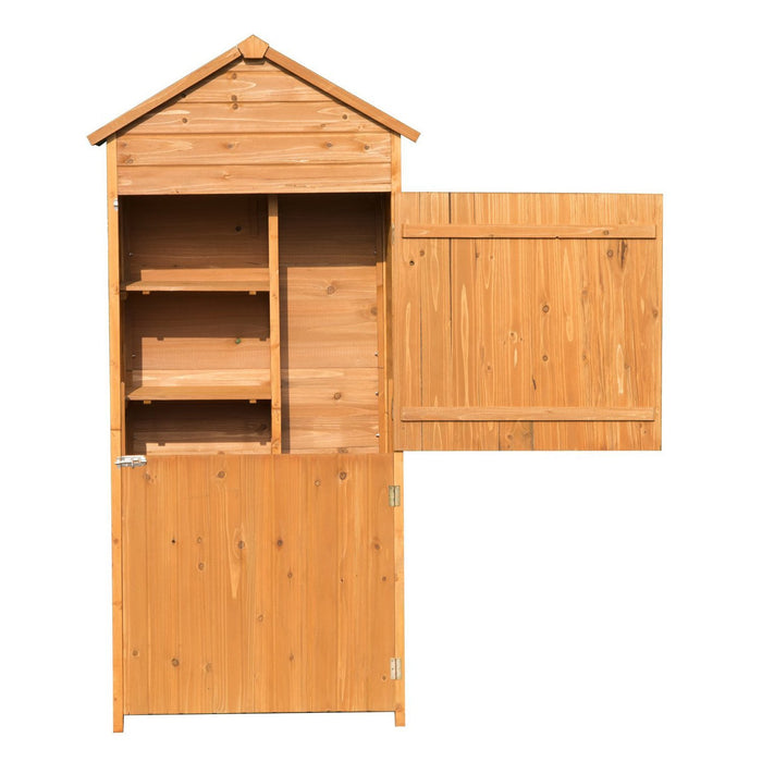 OutSunny Garden Storage Shed Brown 1880 x 840 x 510 mm