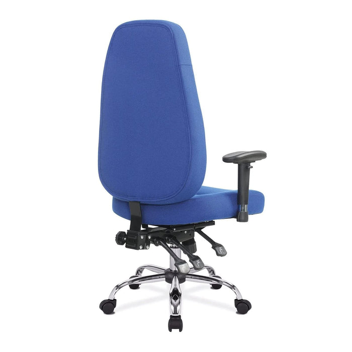 Nautilus Designs Ltd. 25 Hour Synchronous Operator Chair with Fabric Upholstery and Chrome Base