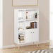 Homcom Open Bookcase with Two Doors White 800 x 235 x 1,230 mm