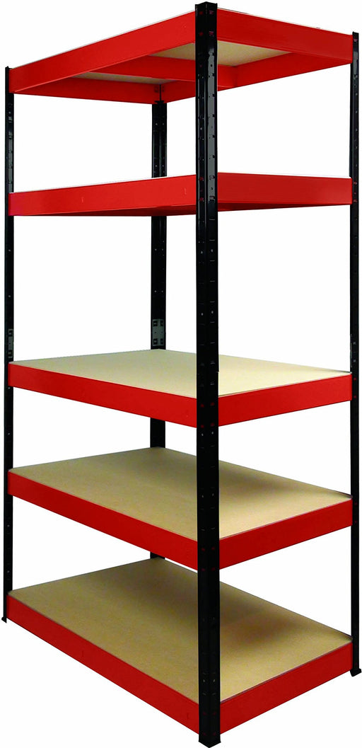 Nautilus Designs Garage Shelving - Boltless Model: 13499 Steel Red