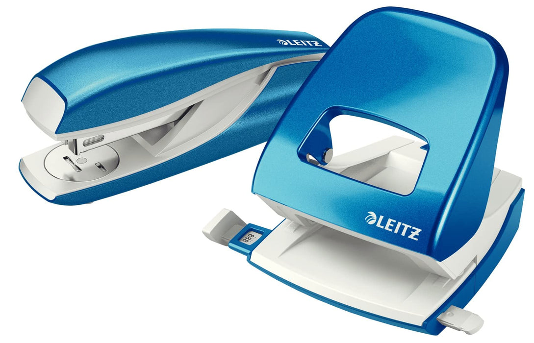 Leitz NeXXt WOW Stapler 5502 Half Strip Blue 30 Sheets 24/6, 26/6 Metal