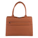 SOCHA Ladies Laptop Bag Straight Line Cognac 15.6 Inch Synthetic Leather Cognac 42 x 13 x 31.5 cm