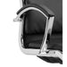 dynamic Synchro Tilt Executive Chair with Armrest and Adjustable Seat Classic Bonded Leather Medium Back White