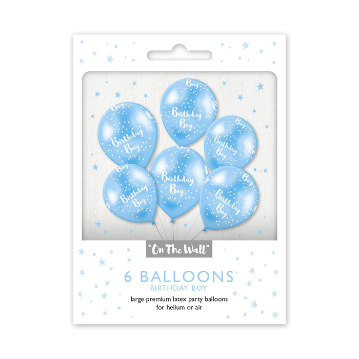 On the Wall Balloons Metallic Finish Silver 21152 Pack of 6