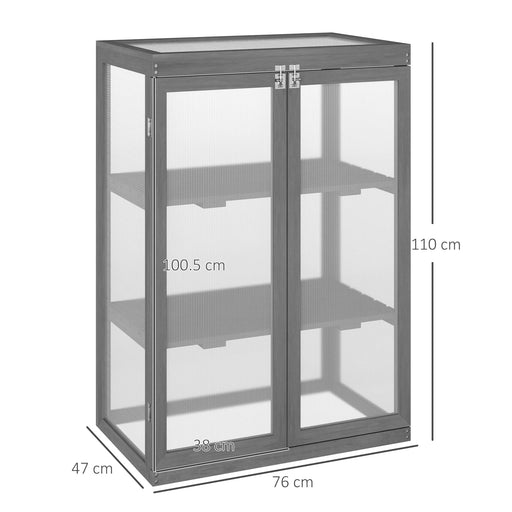 OutSunny Greenhouse 0.47 x 0.76 x 1.1 m Dark Grey