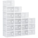 HOMCOM Cabinet PP Clear 28 x 36 x 21 cm