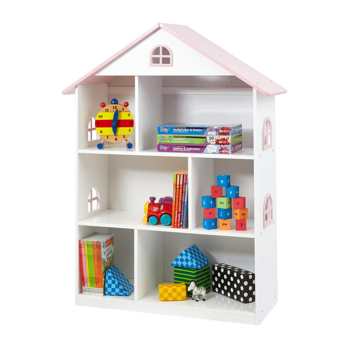 Liberty House Toys Bookcase LHT10101 Medium-density fibreboard 3+ 830 (W) x 300 (D) x 1,065 (H) mm White