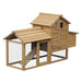 PawHut Chicken Coop Natural 540 mm x 1505 mm x 870 mm