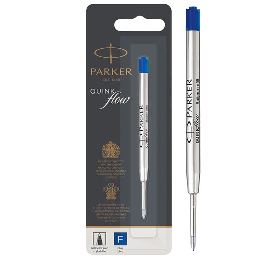 Parker Ballpoint Pen Refill Quinkflow 0.8 mm Blue