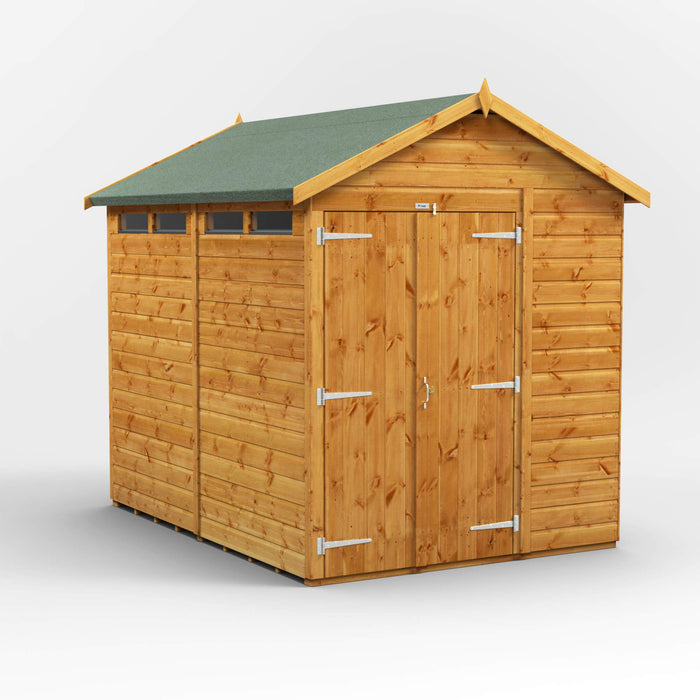 Power Garden Shed 86PASSDD Golden Brown 8x6