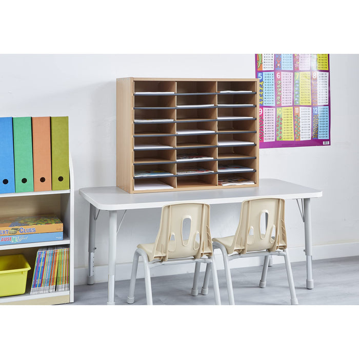 Liberty House Toys Desktop Filing AB450 Laminated Wood With Corrugated Fibreboard Inserts Colour 74 (W) x 30.2 (D) x 62 (H) cm Beech 74 (W) x 30.2 (D) x 62 (H) cm