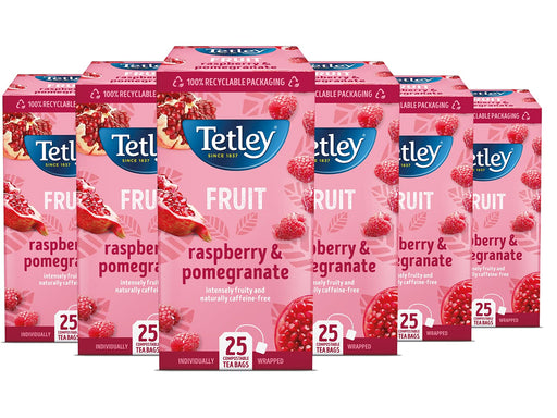 Tetley Raspberry & Pomegranate Tea Bags Pack of 25