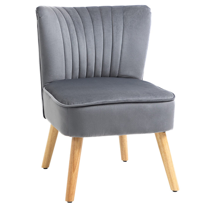 HOMCOM Accent Chair 833-811V70GY Grey