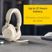 Jabra Evolve2 85 MS Stereo - Headset - full size - Bluetooth - wireless, wired - active noise cancelling - 3.5 mm jack - noise isolating - beige - Certified for Microsoft Teams