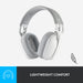 Logitech Zone Vibe 100 - Headset - full size - Bluetooth - wireless - off-white