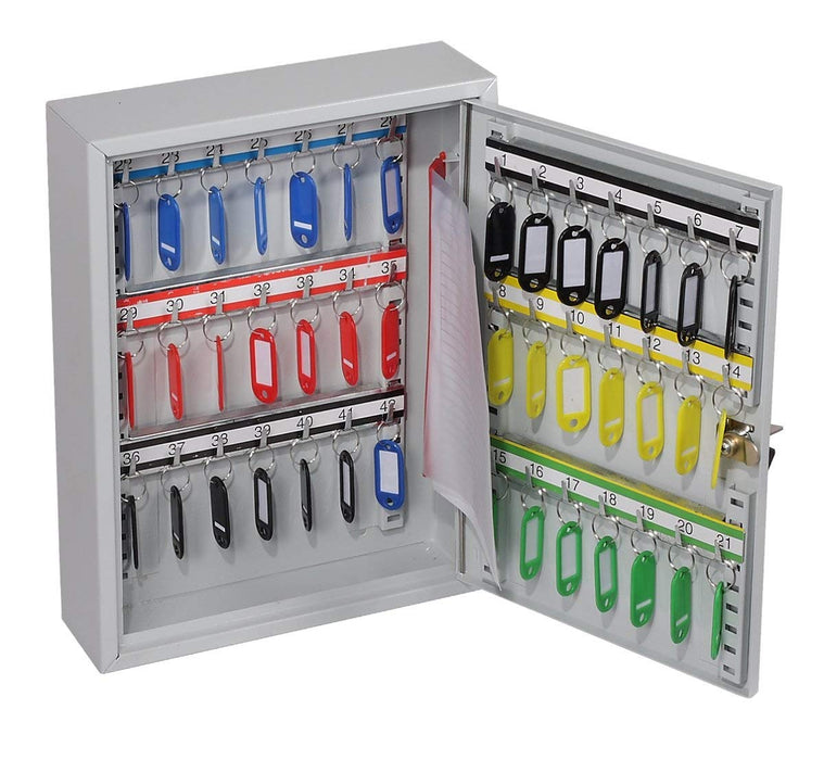 Phoenix Commercial Key Cabinet with Key Lock and 42 Hooks KC0601K 350 x 270 x 80mm