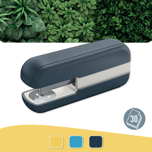 Leitz Stapler 55670089 Full strip 26/6 Velvet Grey Metal with plastic housing, metal mechanical parts