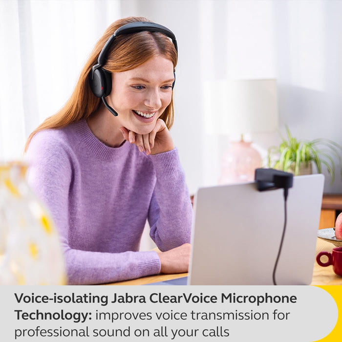 Jabra Evolve2 65 Flex MS Stereo - Headset - on-ear - Bluetooth - wireless - active noise cancelling - USB-A - black - Certified for Microsoft Teams