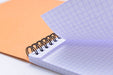 Rhodia Notebook 193008C A4+ Squared Spiral Bound Side Bound Laminated Cardboard Soft Cover Orange Perforated 160 Pages