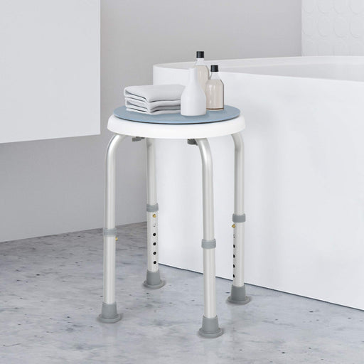 HOMCOM Swivel Seat Bath Shower Stool Home Assistance