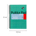 Pukka Pad Notebook Metallic Jotta A5 Ruled Spiral Bound Cardboard Hardback Green Perforated 200 Pages Pack of 3