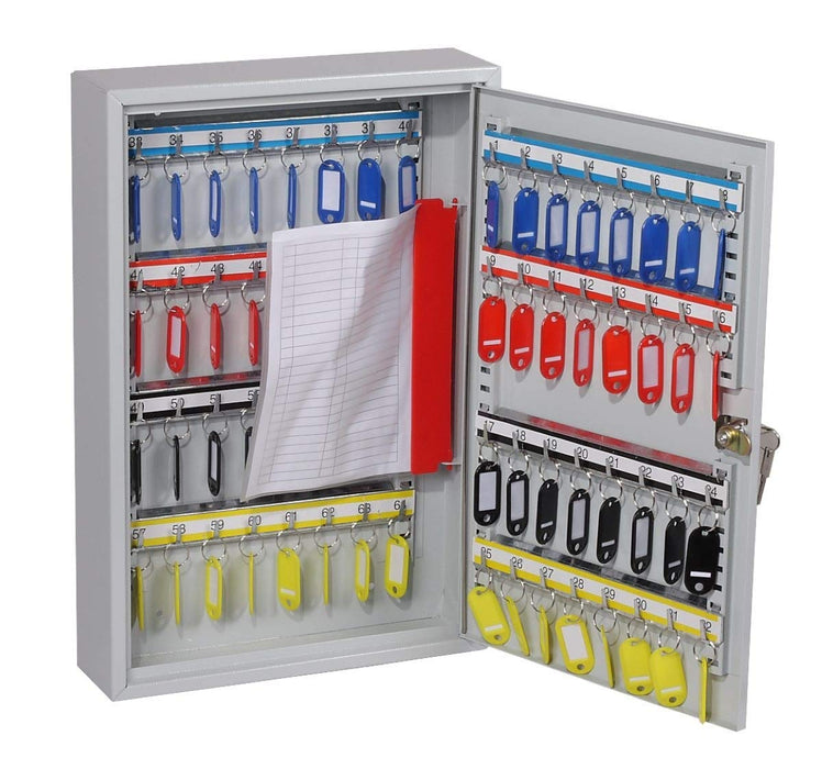 Phoenix Commercial Key Cabinet with Key Lock and 64 Hooks KC0602K 450 x 300 x 80mm