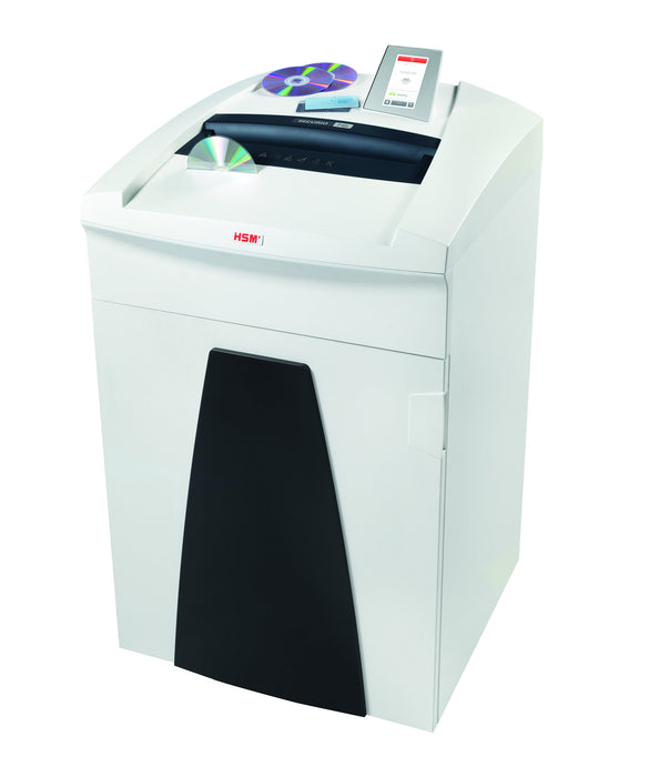 HSM Particle-Cut Shredder Securio P40i Security Level 13 Sheets White P-6 with Separate Cutting Unit and Metal Detection