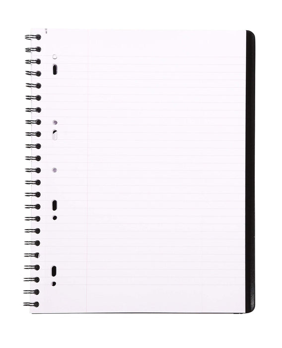 Rhodia Notebook 119236C A4+ Ruled Spiral Bound PP (Polypropylene) Soft Cover Black Perforated 180 Pages 90 Sheets