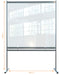 Nobo Freestanding Protective Screen Divider Premium Plus 2060 x 1480 x 610mm Metal, PVC Silver Anodised