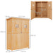 OutSunny Outdoor Storage Box Natural 1640 x 500 x 1275 mm