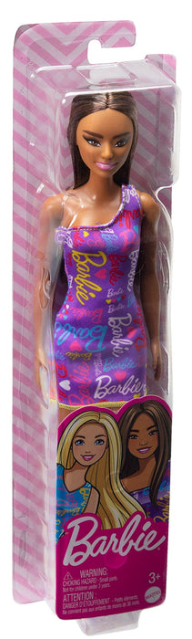 Barbie Biracial Doll Pink Logo Print Dress w/Sandals /GBK92-HGM57