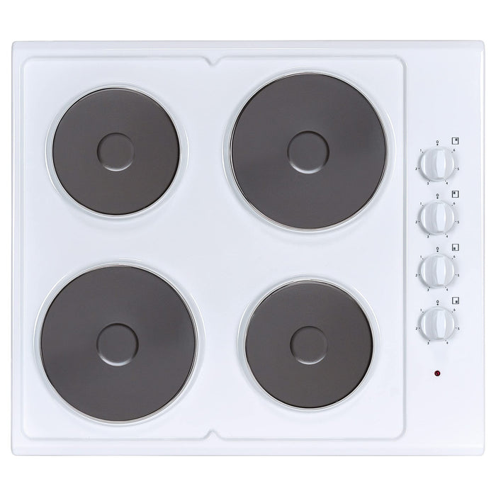 Statesman 4 Zone ESH630WH Electric Hob Overheat Protection Metal White