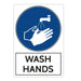 Trodat Health and Safety Sign Wash hands Aluminium 20 x 30 cm