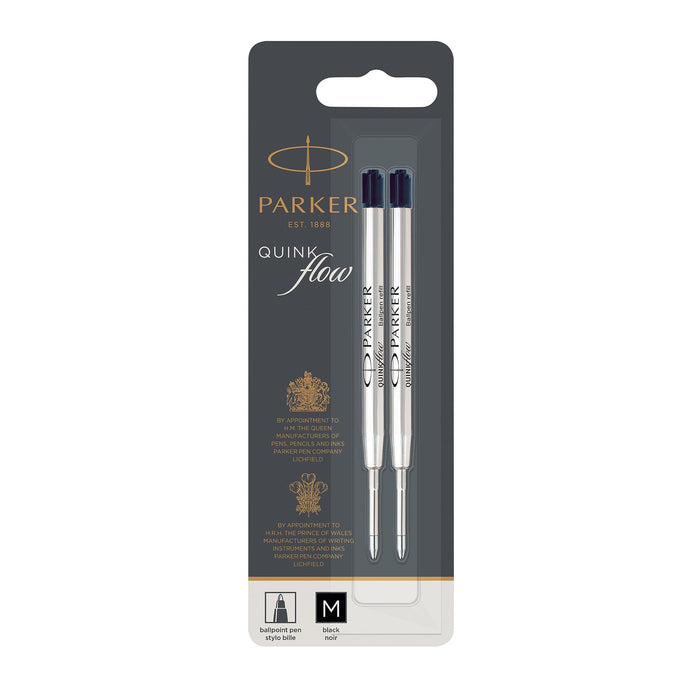 Parker Ballpoint Pen Refill 1950372 Black Pack of 2