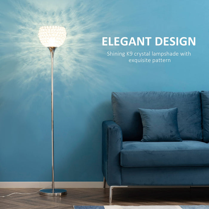 HOMCOM Floor Lamp B31-352 Silver