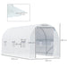 OutSunny Greenhouse Outdoors Waterproof White 2000 mm x 4500 mm x 2000 mm