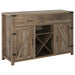 HOMCOM Freestanding Rustic Side Cabinet Bronze